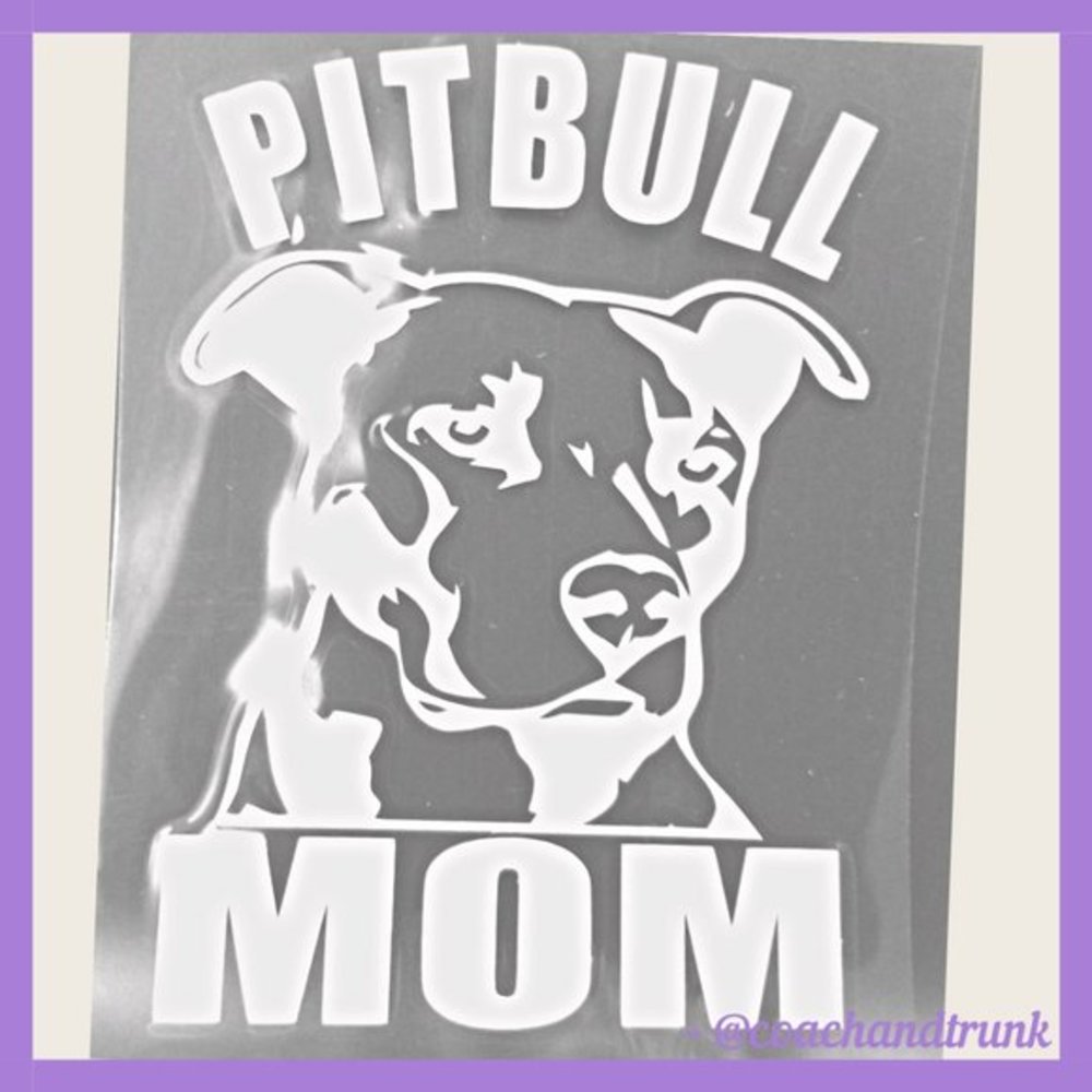 ๐ปSEE @MOZAICSUNFLOWER๐ปPitbull Mom Decal - Picture 5 of 5